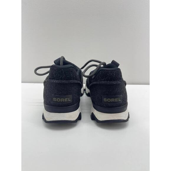 Sorel Kinetic Impact Lace Up Sneakers Womens 7.5 Black Gray Knit Athletic Sporty - Picture 3 of 9